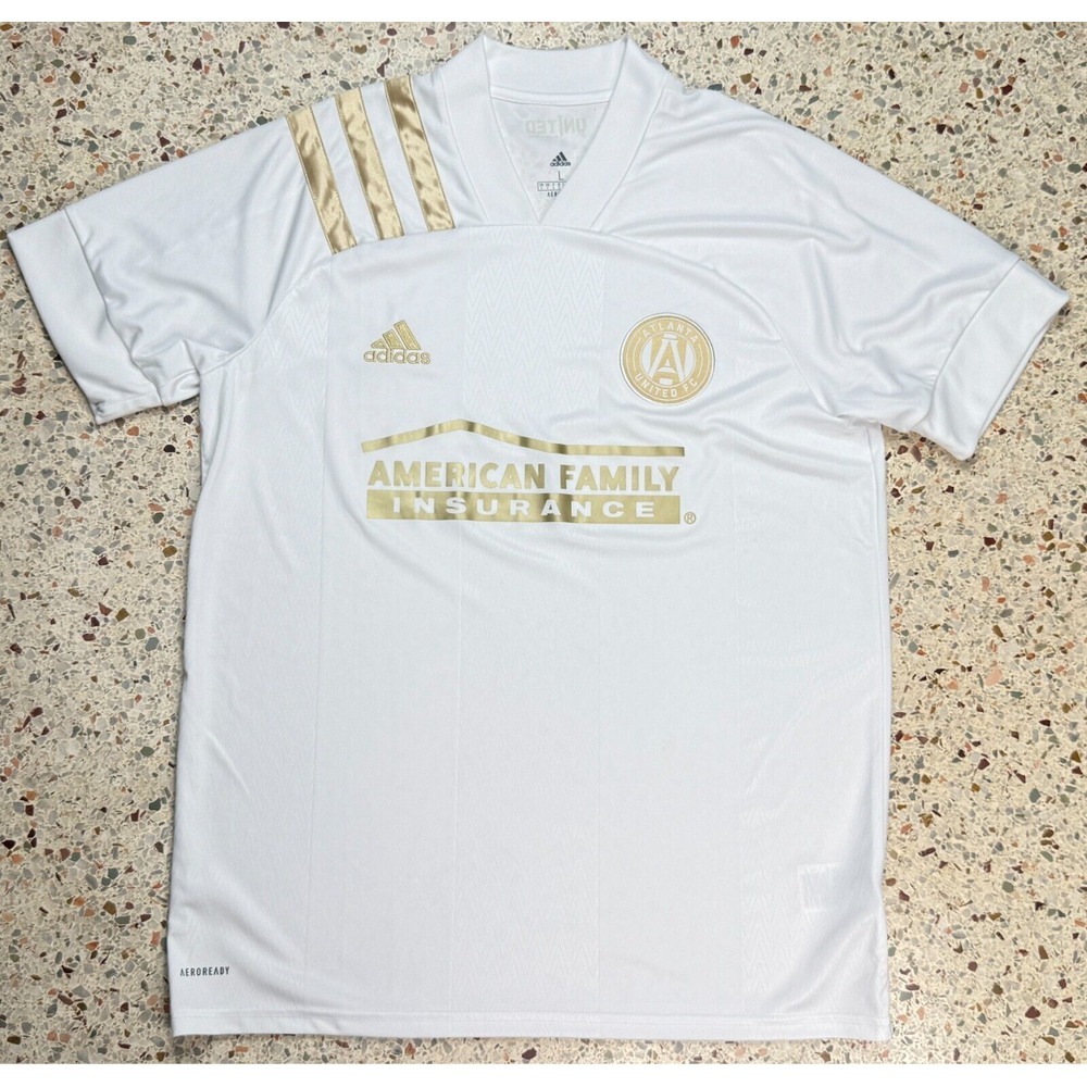 Adidas‎ MLS Atlanta United FC American Family Insurance Soccer Jersey Size Large